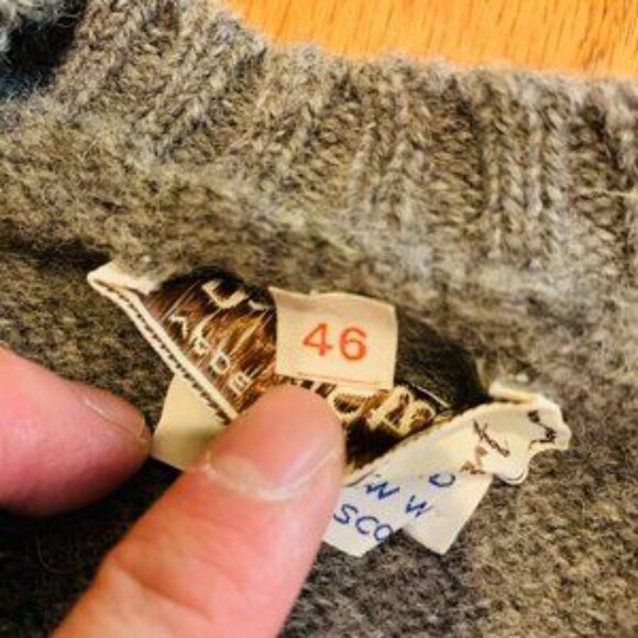 Paul Stuart Sweater Mens 100% Wool Crewneck Pullover Size Large Made In Scotland - Picture 10 of 16